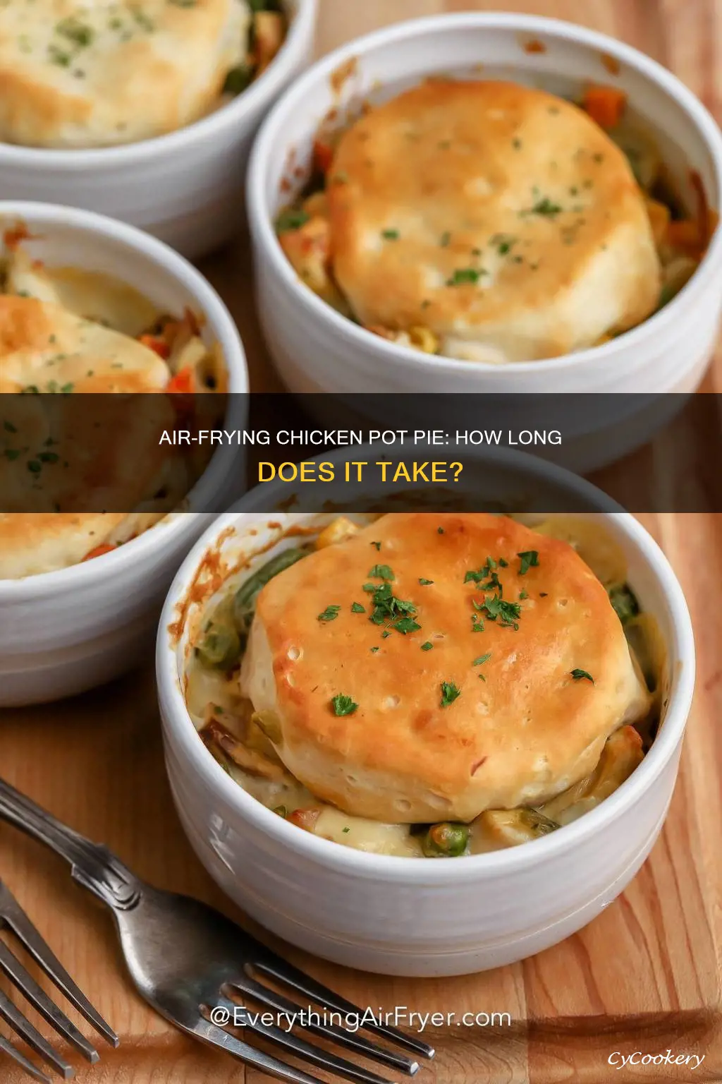 how long chicken pot pie in air fryer