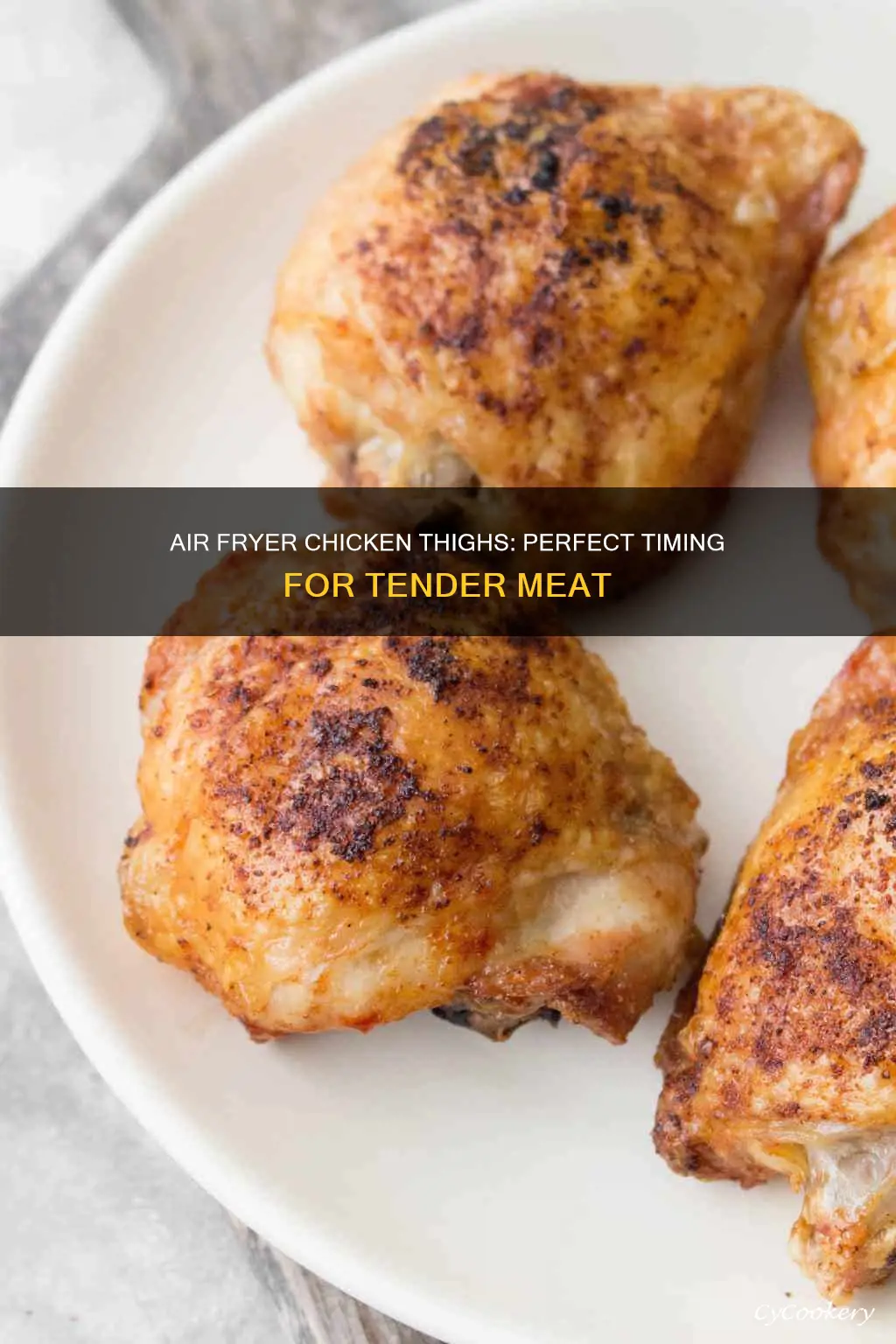 how long chicken thigh air fryer