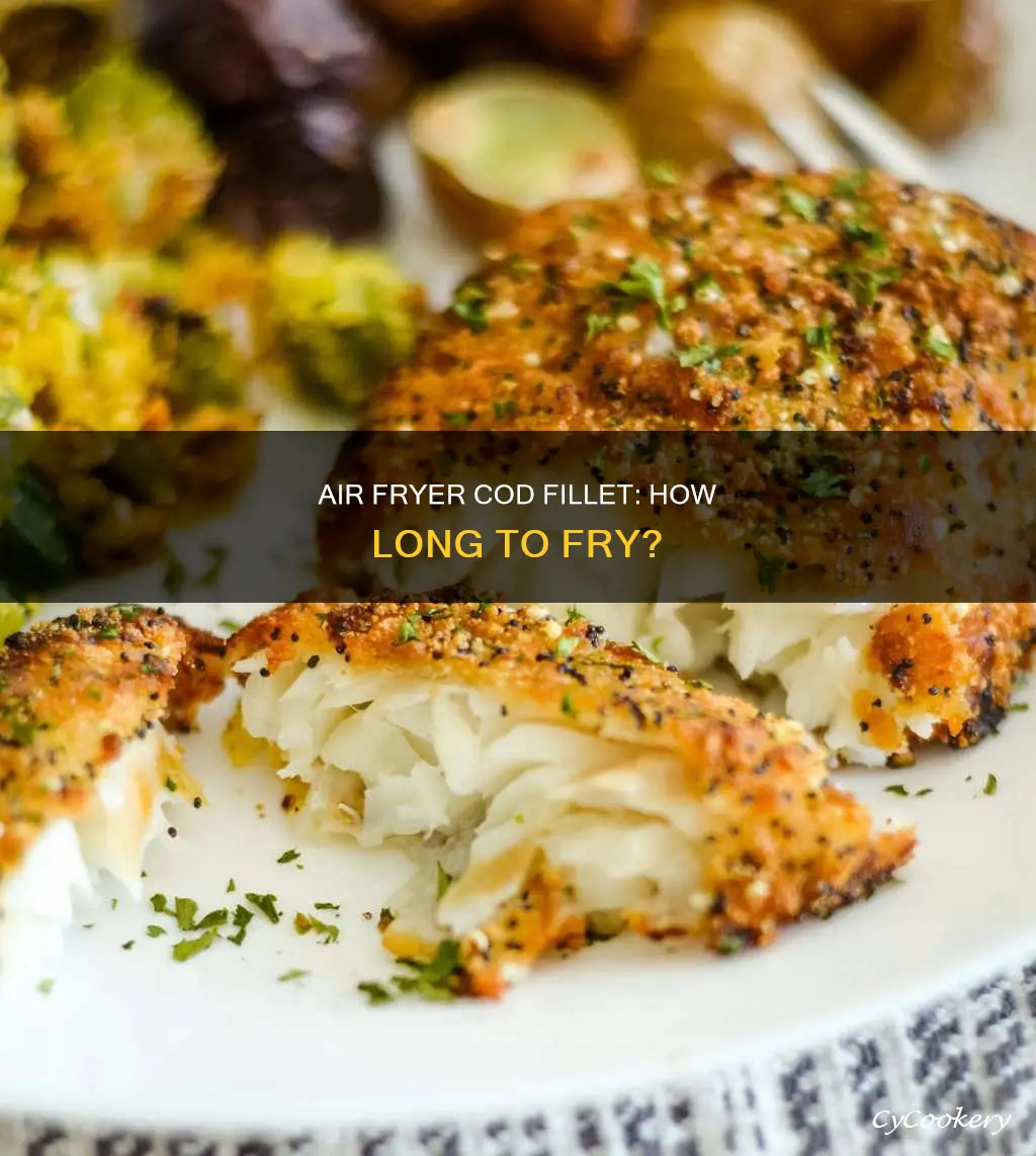 how long cod fillet in air fryer