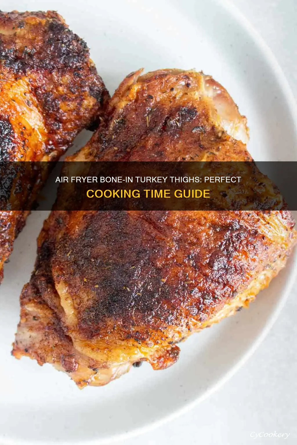 how long cook air fryer bone in turkey thighs