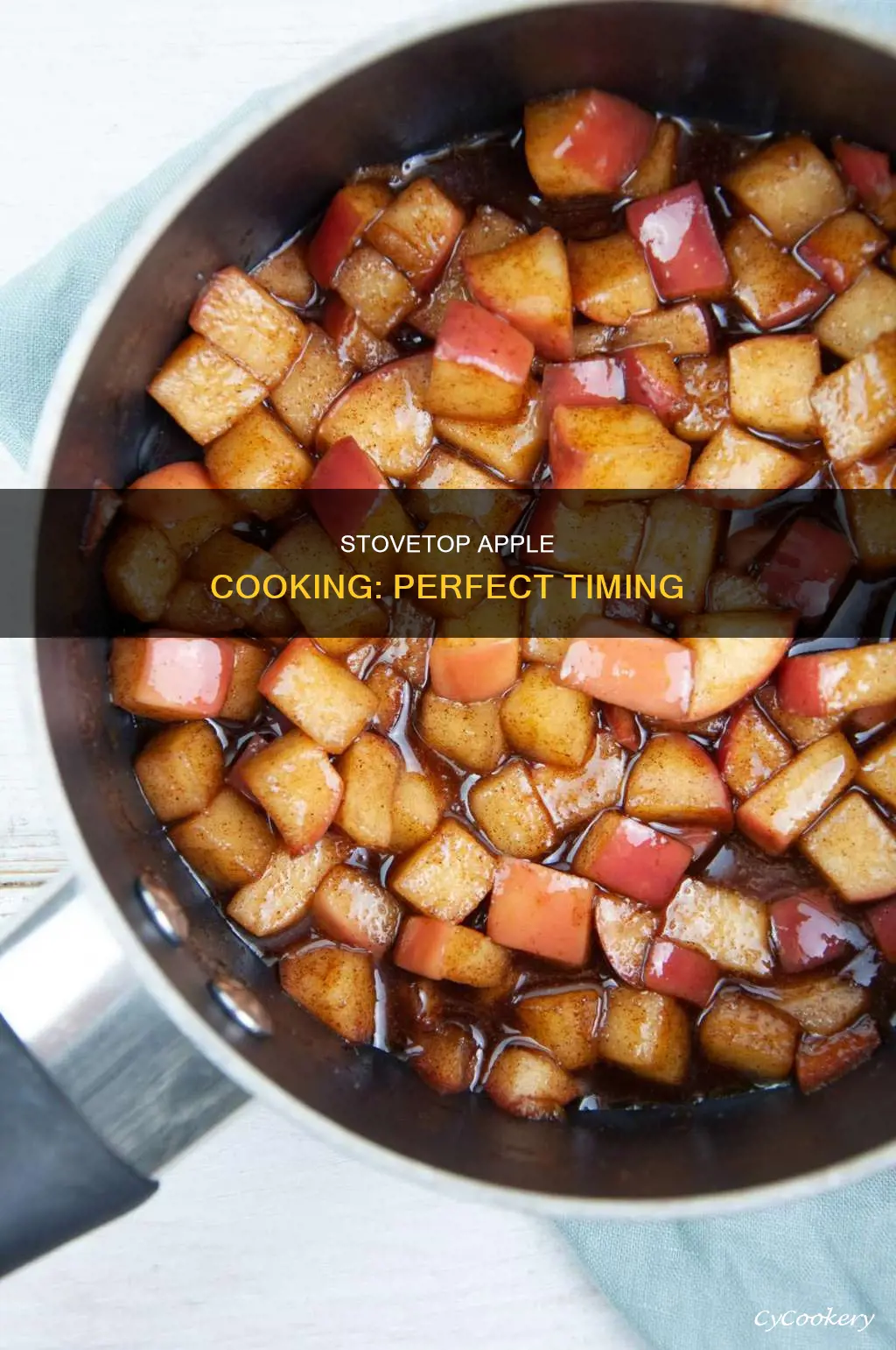 how long cook apples in pot