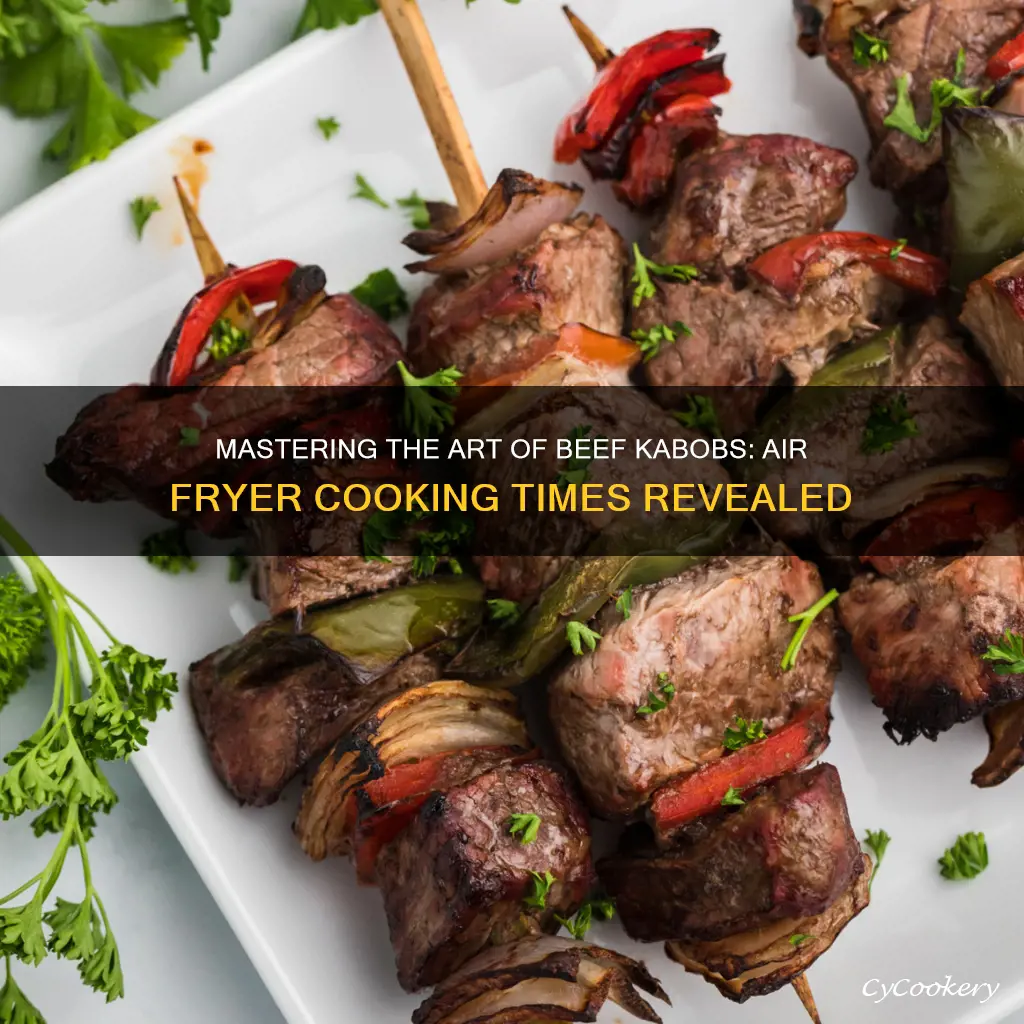 how long cook beef kabobs air fryer