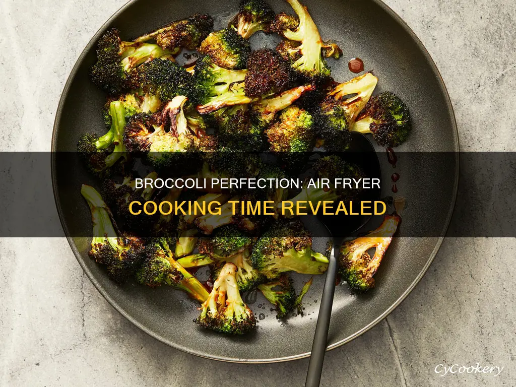 how long cook broccoli in air fryer