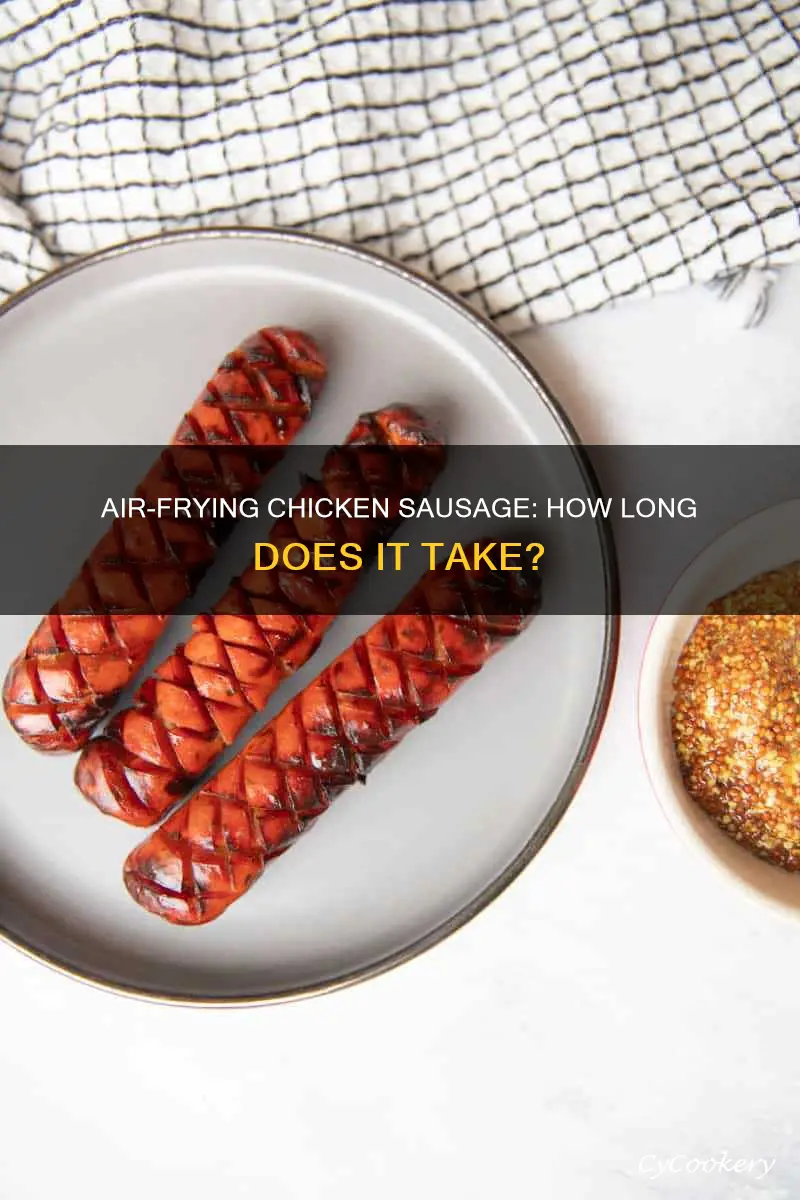 how long cook chicken sausage in air fryer