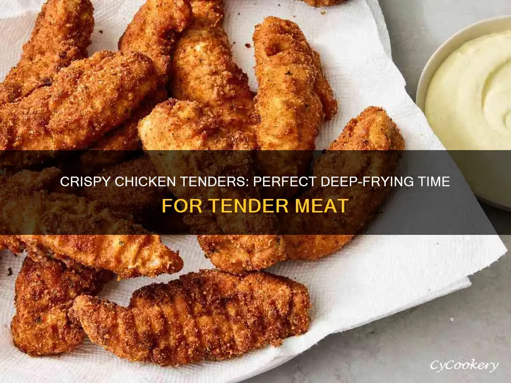 how long cook chicken tenders deep fryer