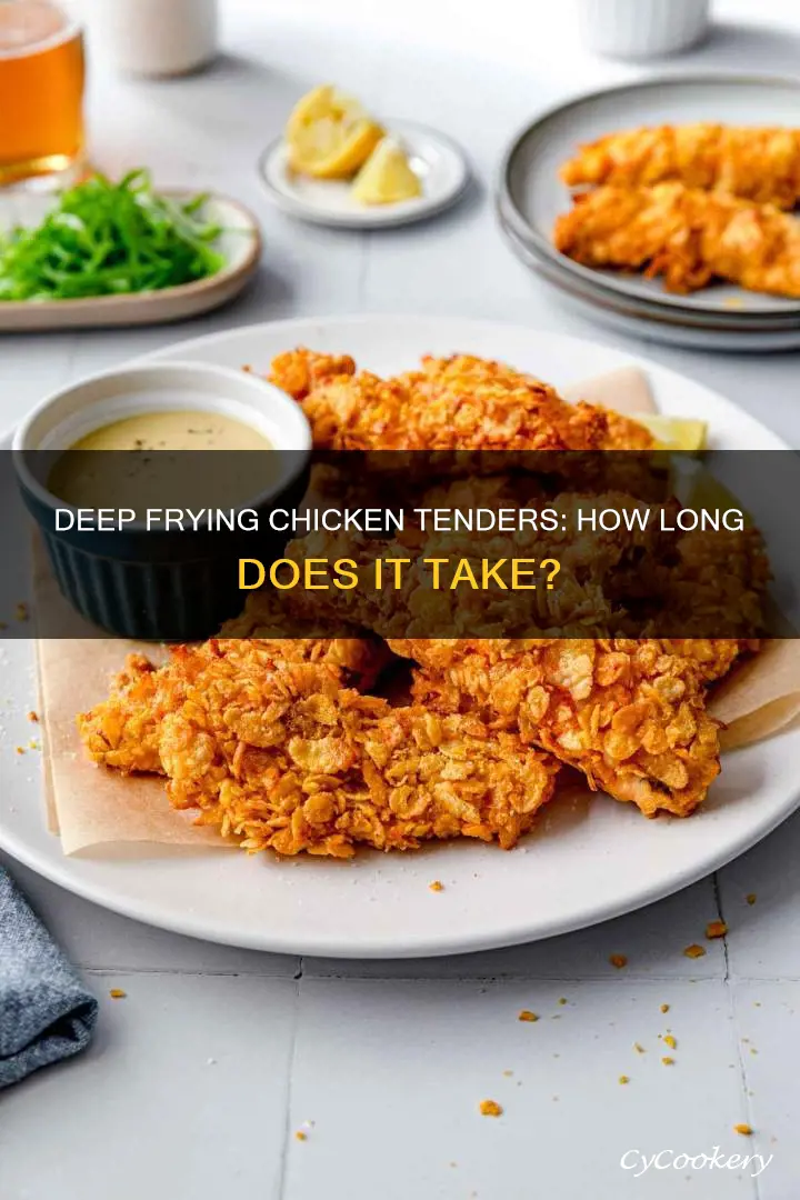 how long cook chicken tenders deep fryer