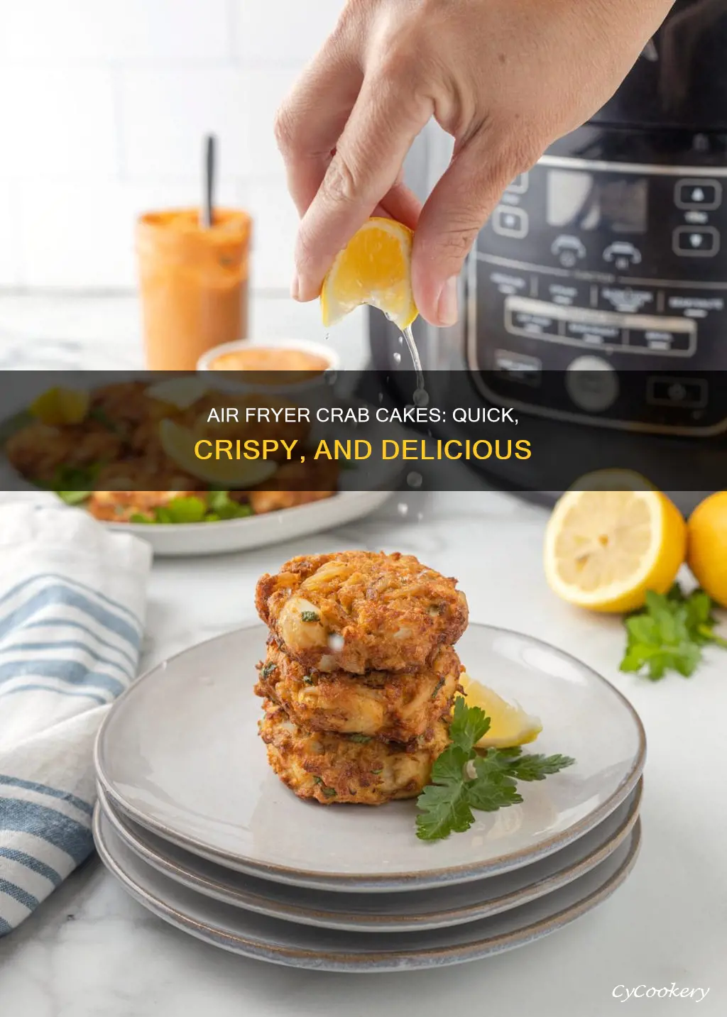 how long cook crab cakes in air fryer
