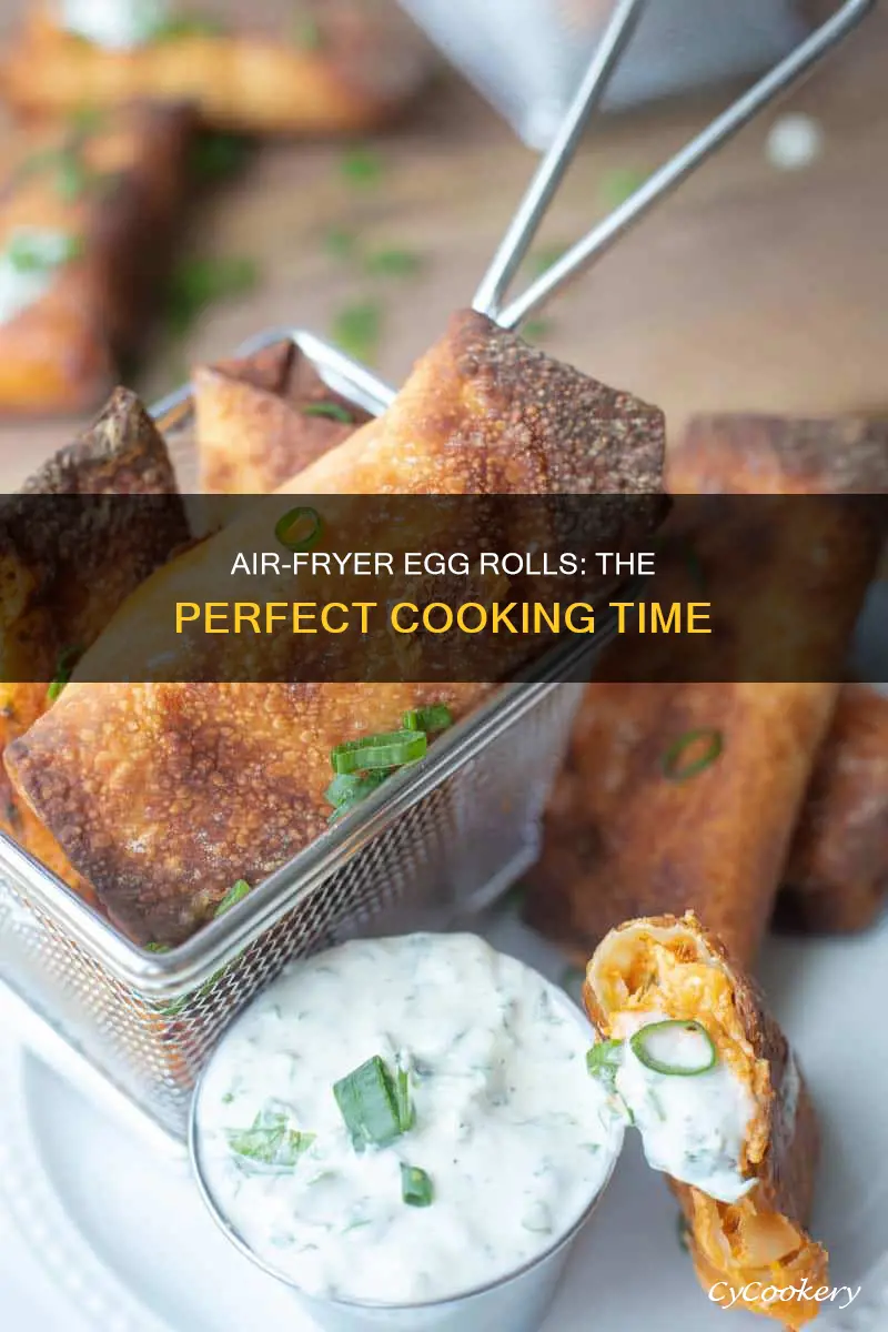 how long cook egg rolls in air fryer