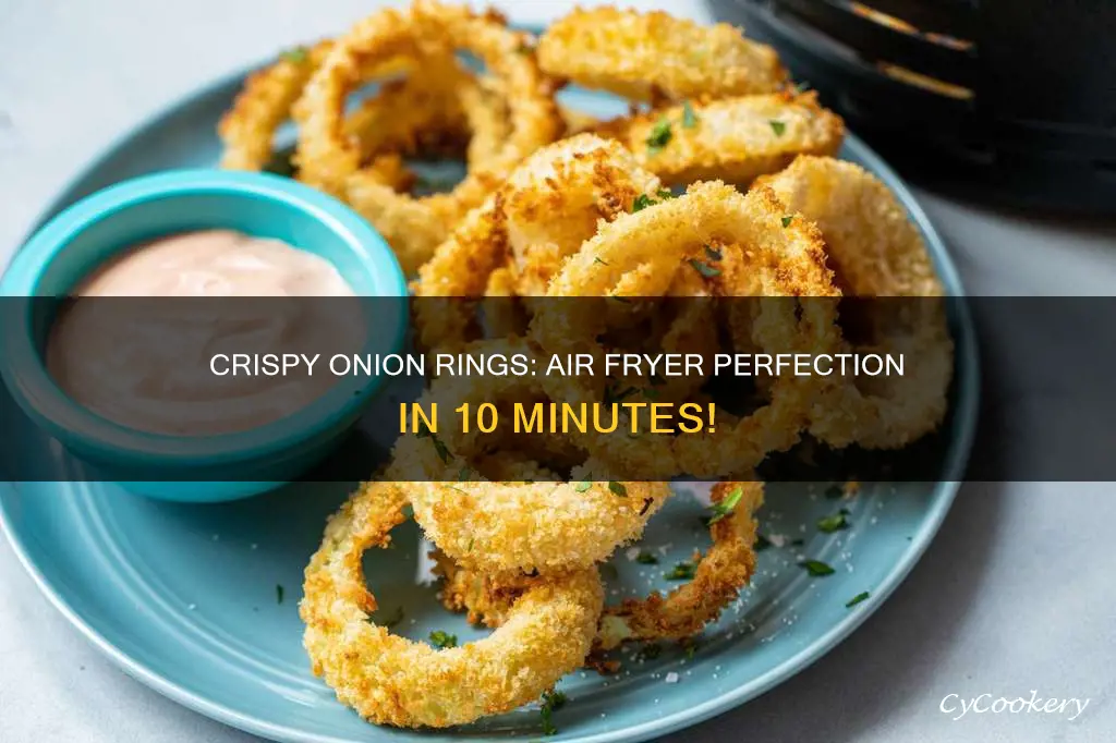 how long cook frozen onion rings in air fryer