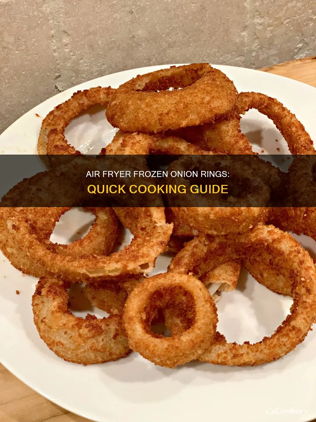 how long cook frozen onion rings in air fryer