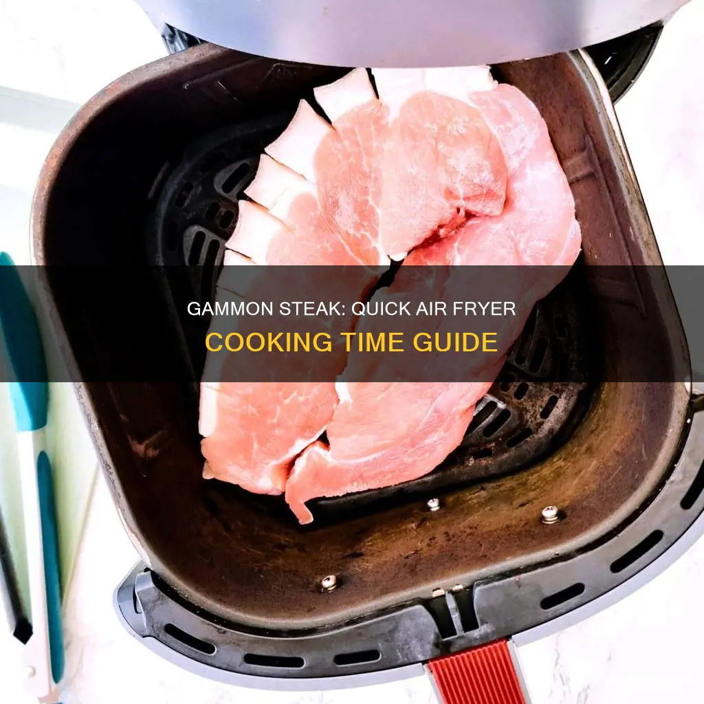 how long cook gammon steak from frozen air fryer