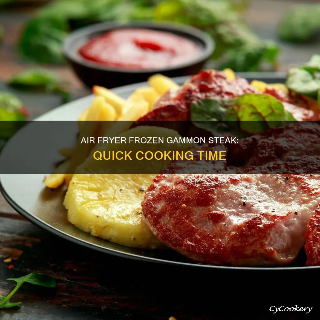how long cook gammon steak from frozen air fryer