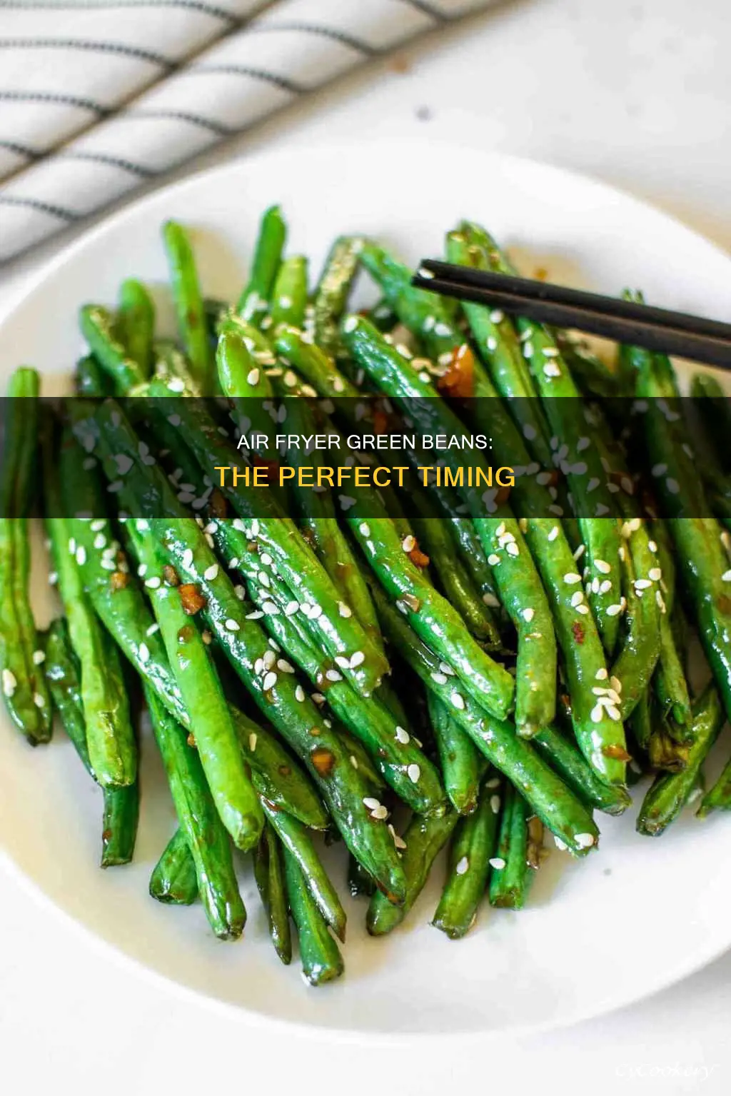 how long cook green beans in air fryer
