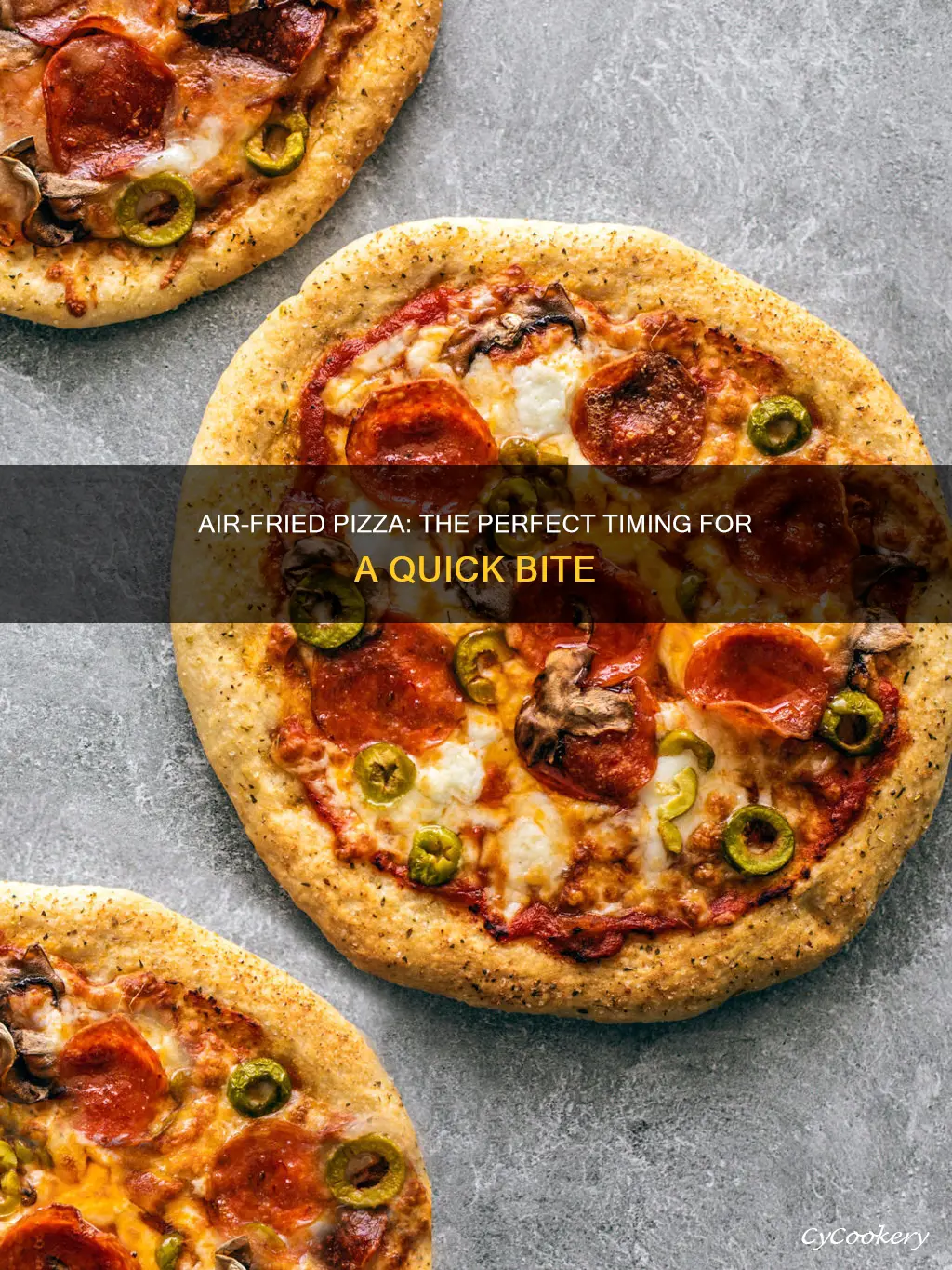 how long cook pizza in air fryer