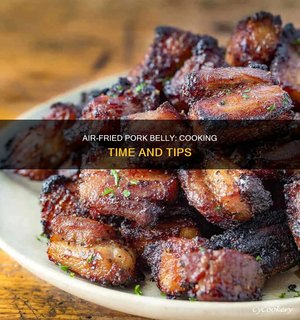 how long cook pork belly in air fryer