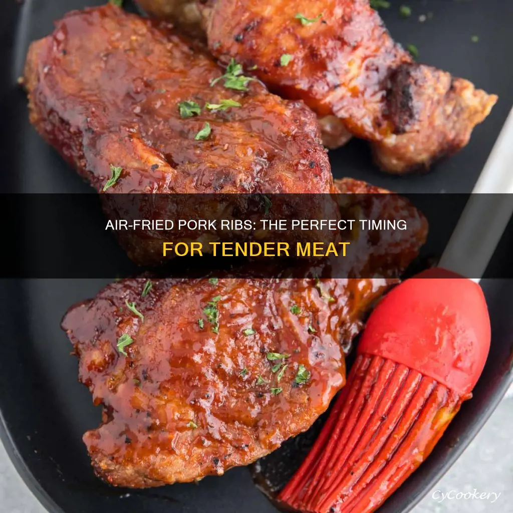 how long cook pork ribs in air fryer