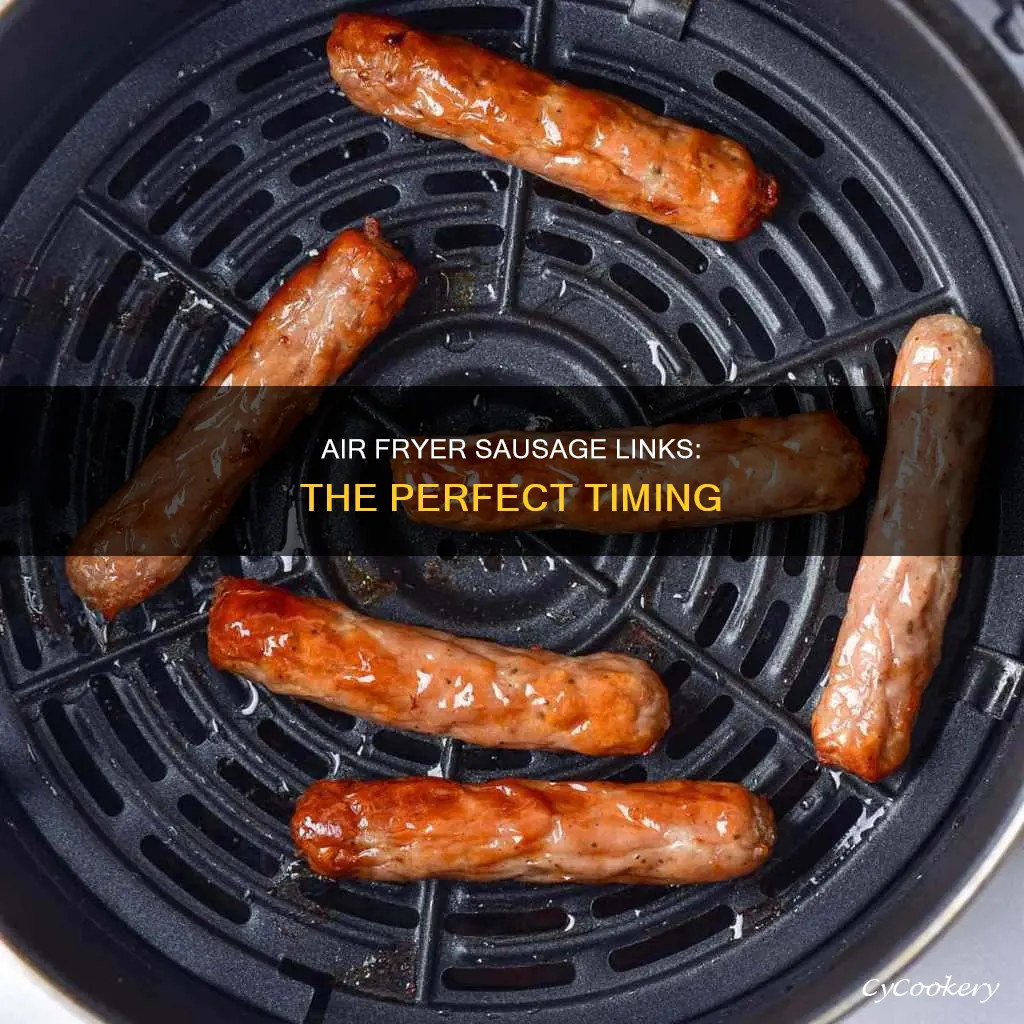 how long cook sausage links in air fryer