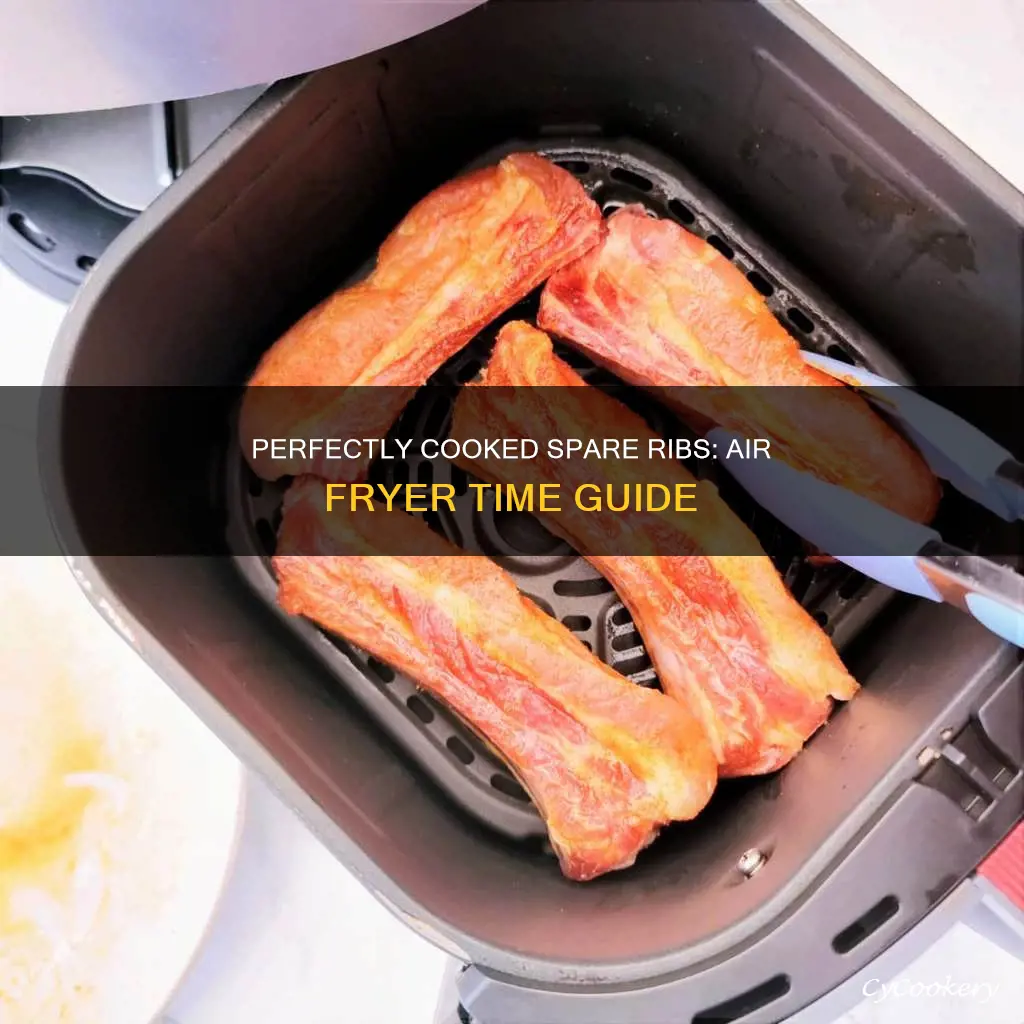 how long cook spare ribs in air fryer