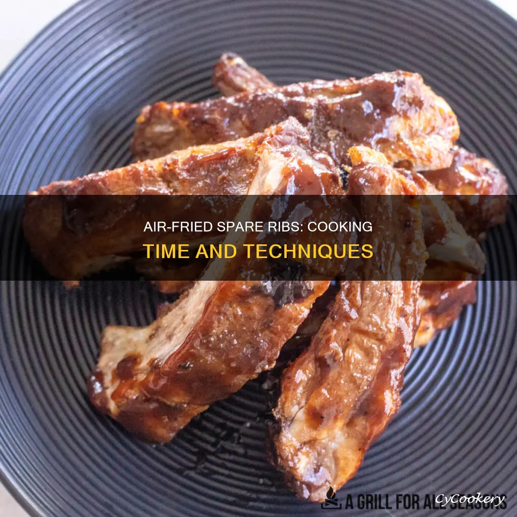 how long cook spare ribs in air fryer