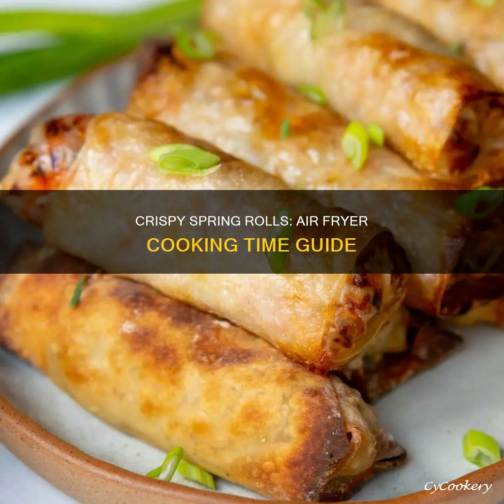 how long cook spring rolls in air fryer