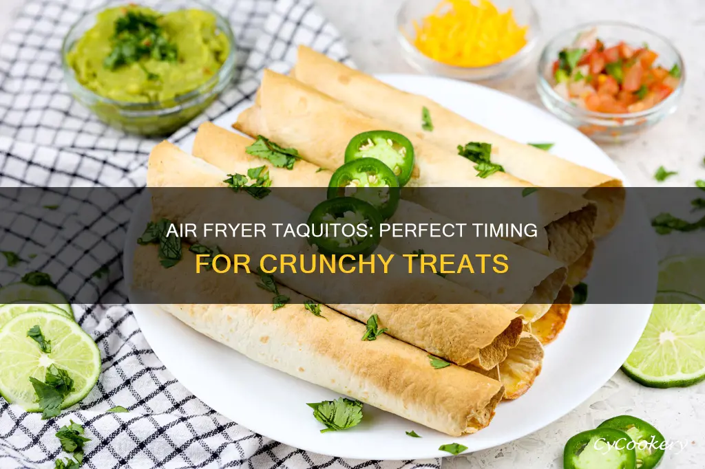 how long cook taquitos in air fryer