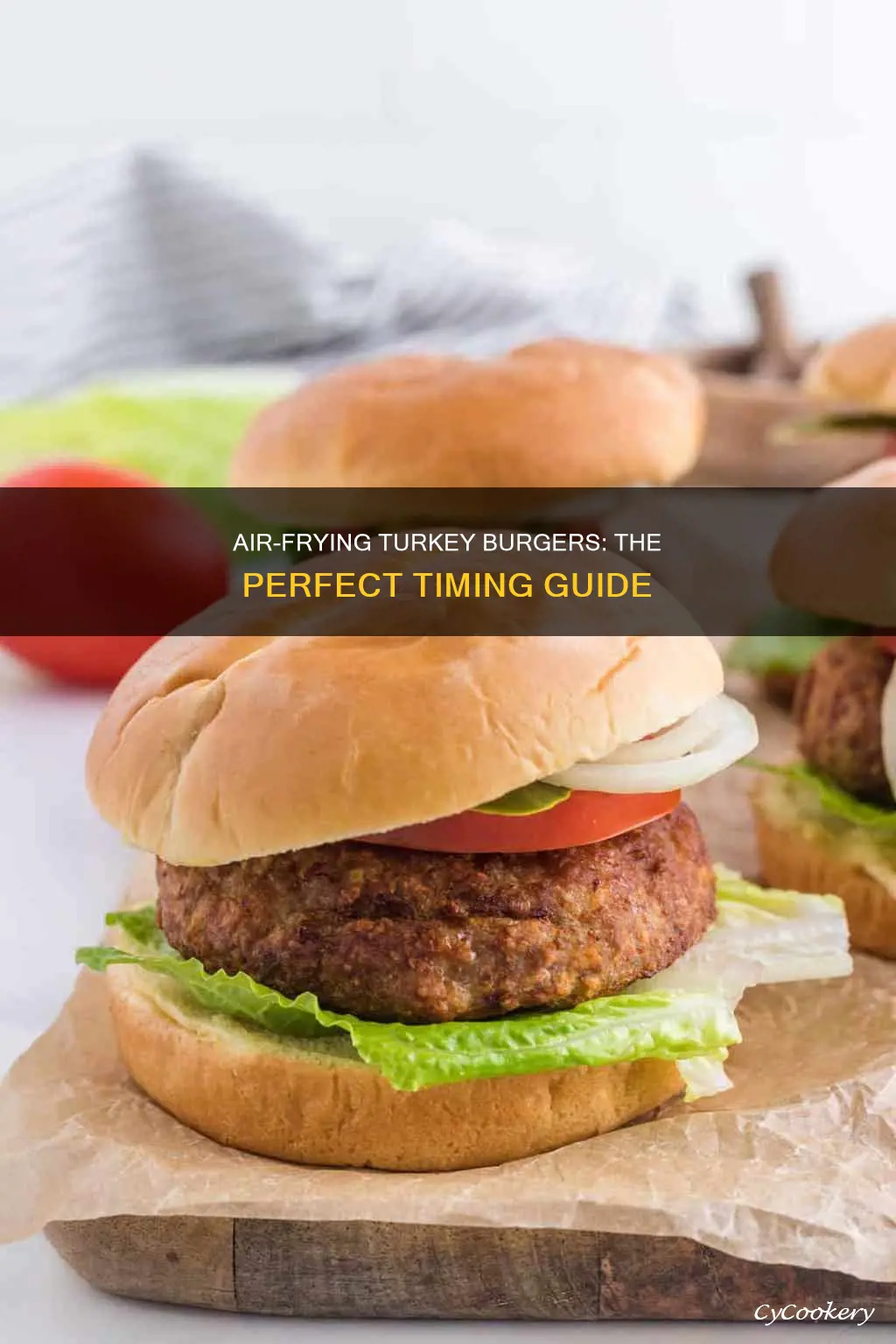 how long cook turkey burger in air fryer