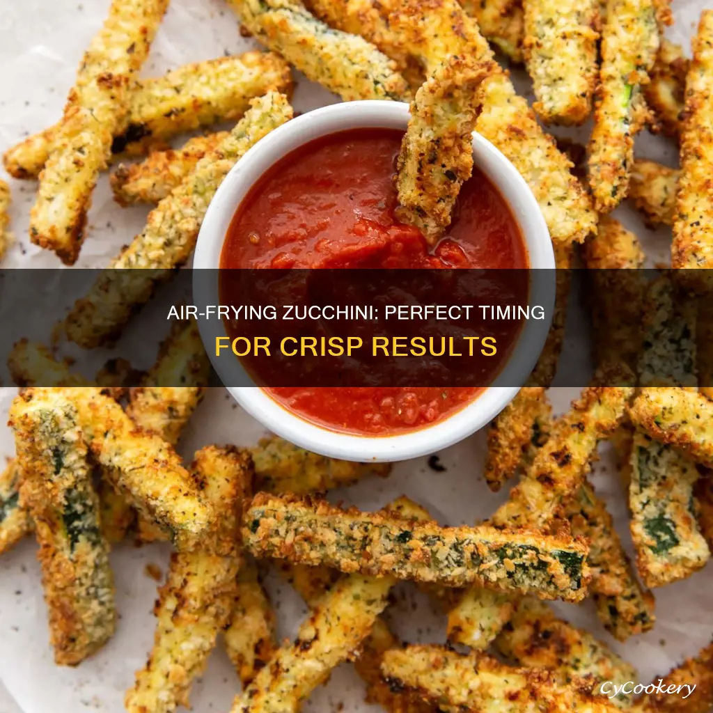 how long cook zucchini in air fryer