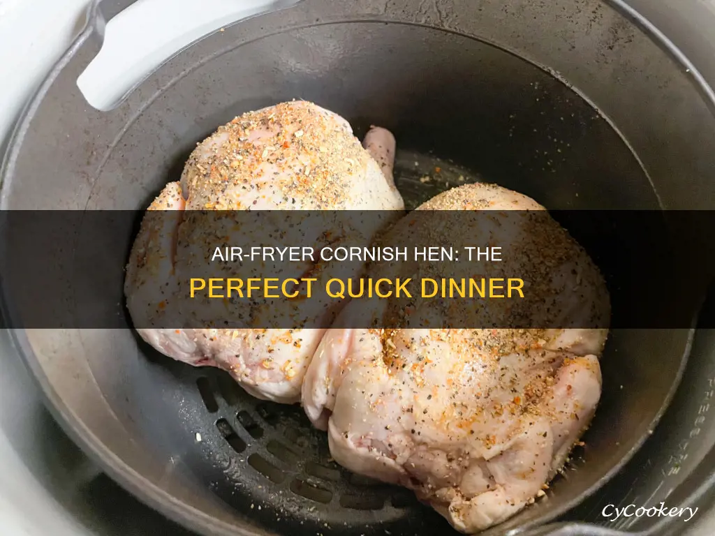 how long cornish hen in air fryer