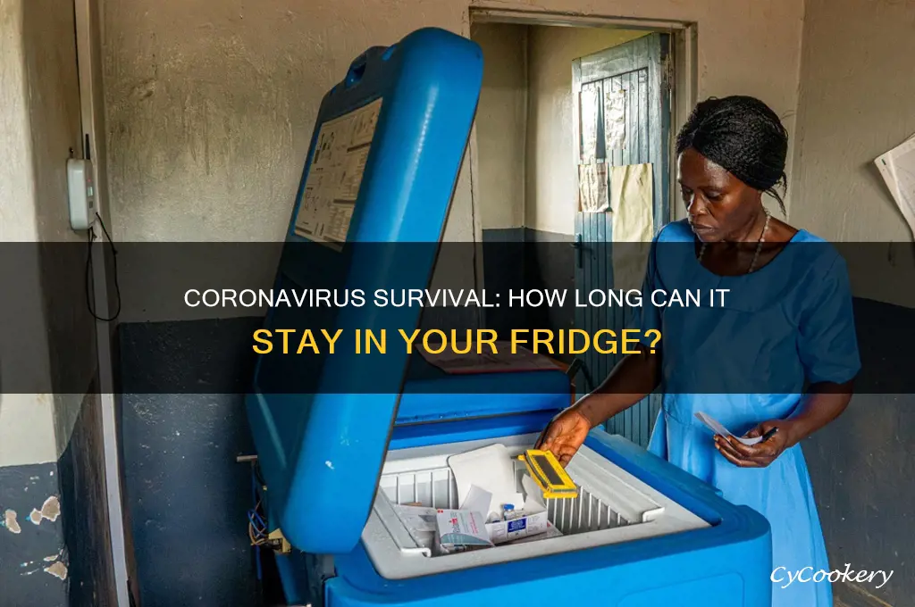 how long coronavirus can stay in refrigerator