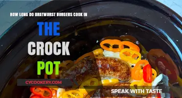 Crock Pot Cooking: Bratwurst Burgers, How Long?