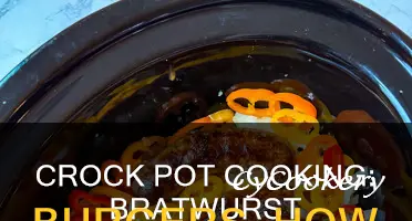how long do bratwurst burgers cook in the crock pot