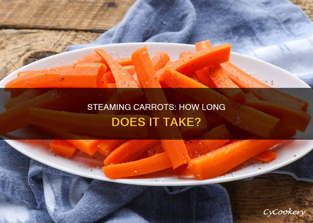 how long do carrots take to cook in a steamer