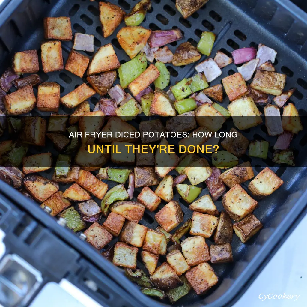 how long do diced potatoes take in air fryer