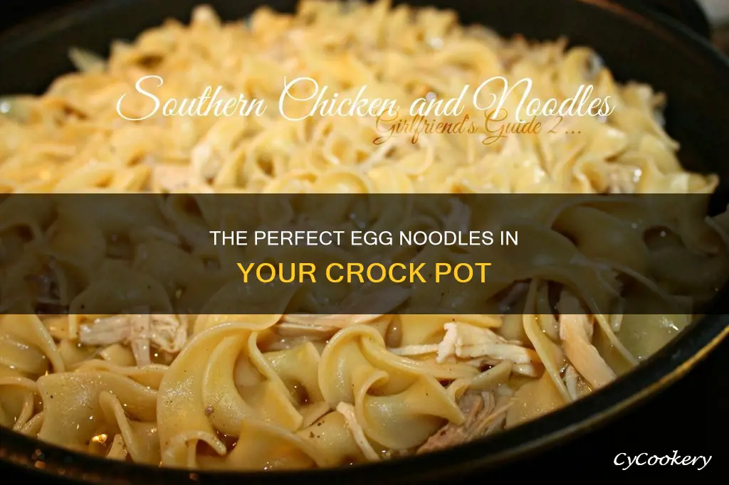 how long do egg noodles cook in crock pot