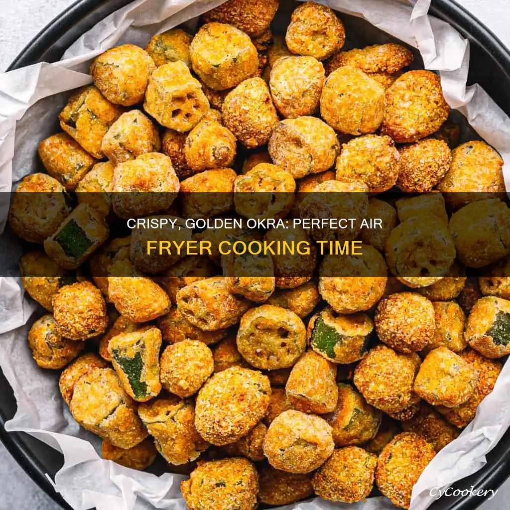 how long do i cook breaded okra in air fryer