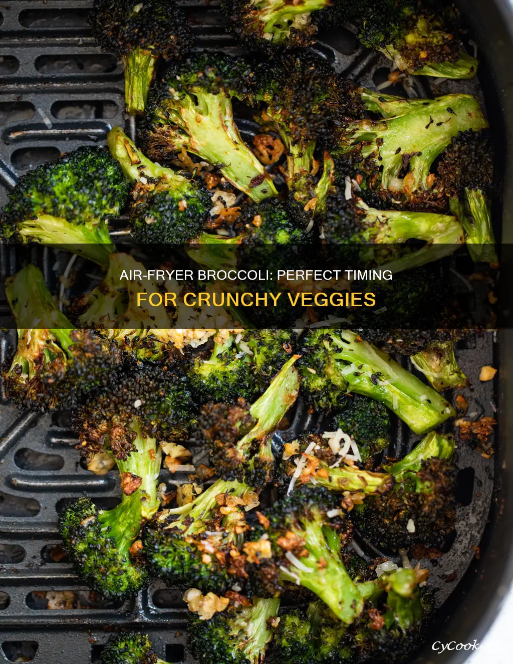 how long do i cook broccoli in the air fryer