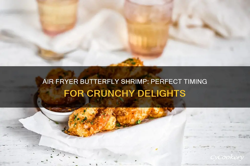 how long do i cook butterfly shrimp in air fryer
