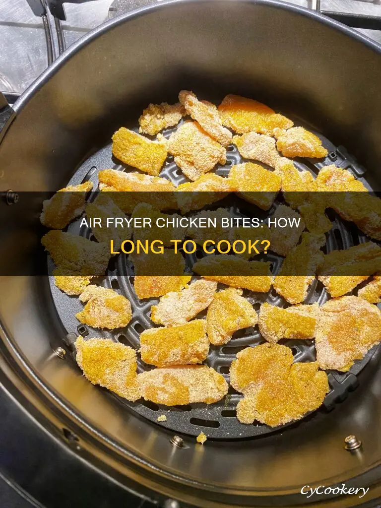 how long do i cook chicken bites in air fryer