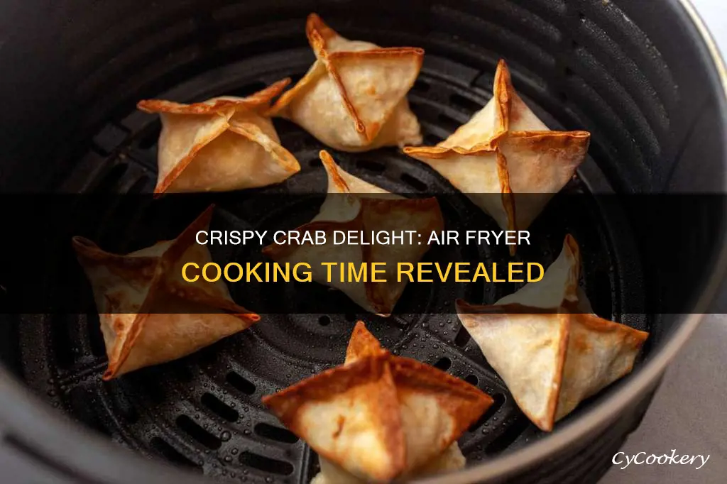 how long do i cook crab rangoon in air fryer