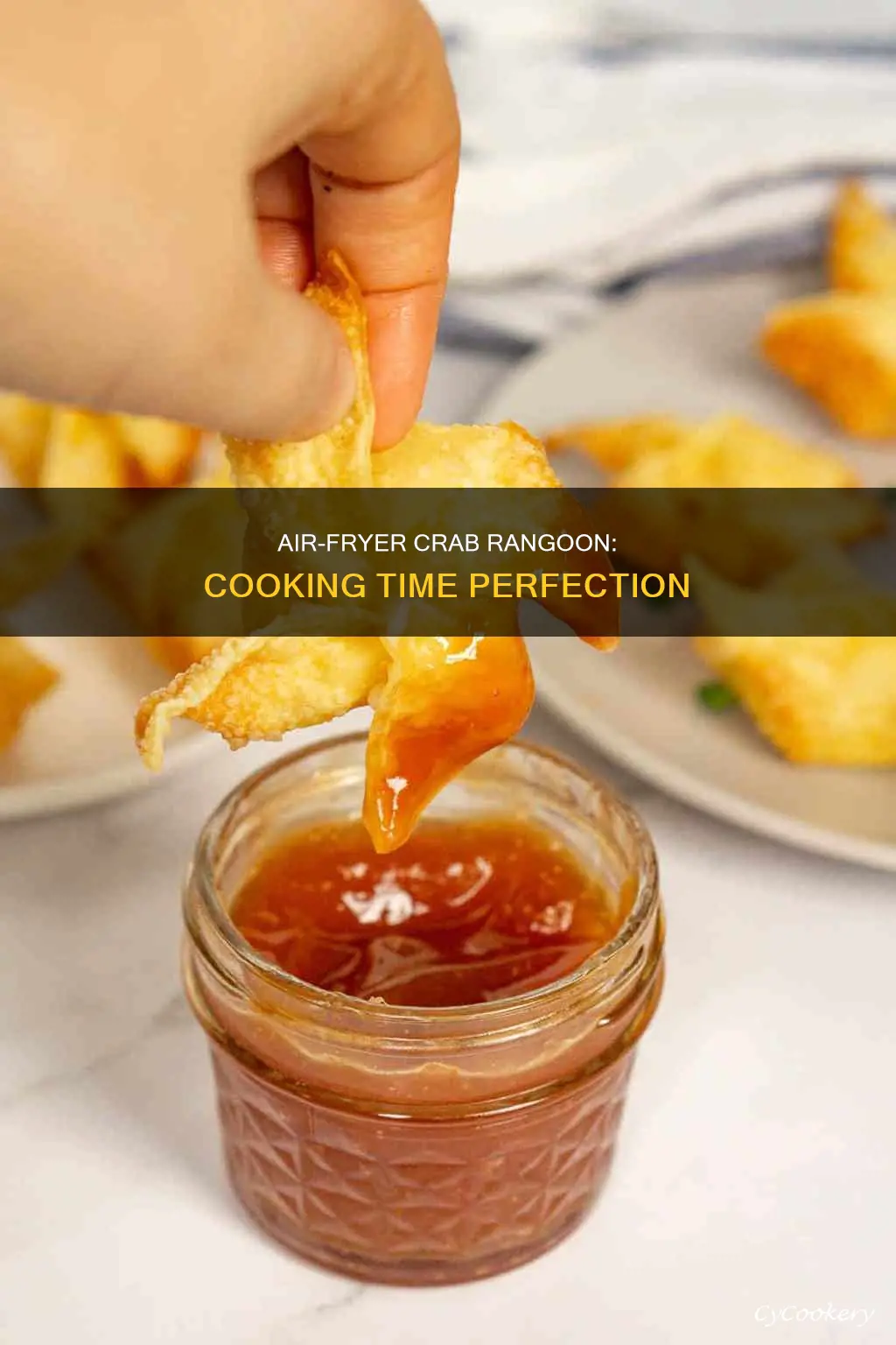 how long do i cook crab rangoon in air fryer