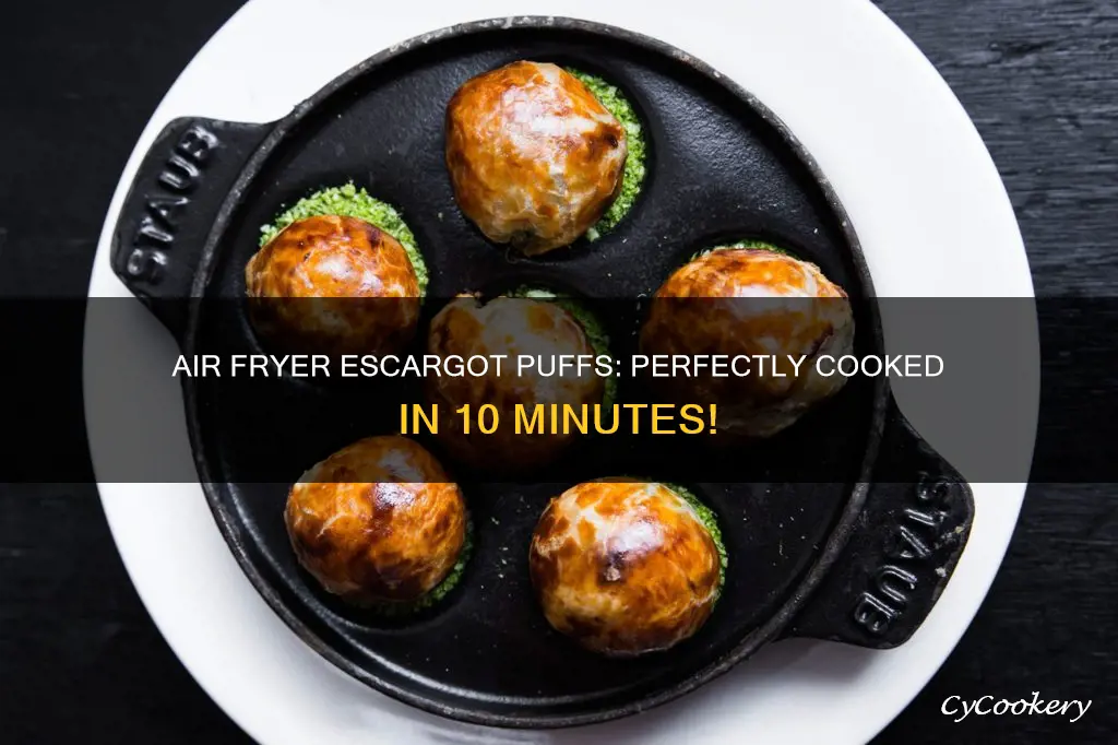 how long do i cook escargot puffs in air fryer