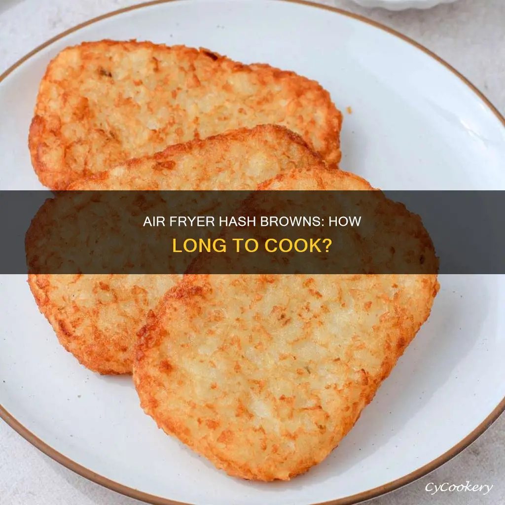 how long do i cook hashbrowns in the air fryer
