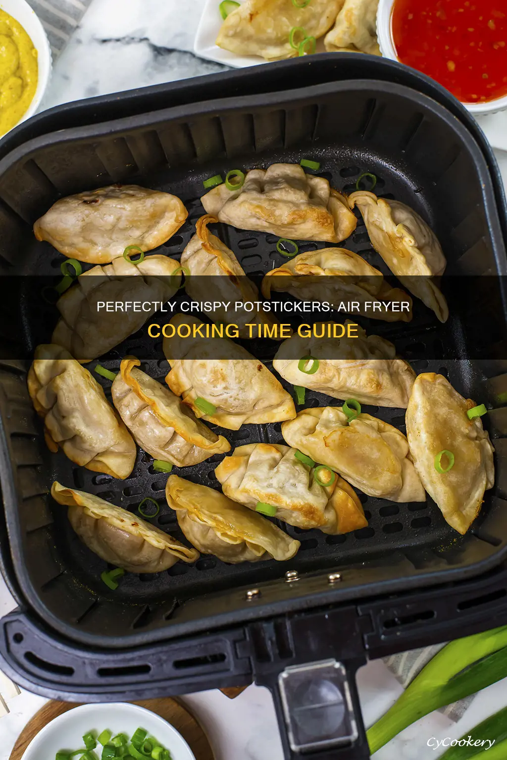 how long do i cook potstickers in air fryer