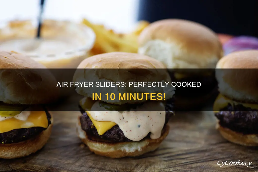 how long do i cook sliders in the air fryer