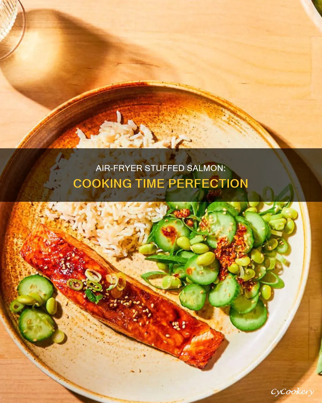 how long do i cook stuffed salmon in air fryer