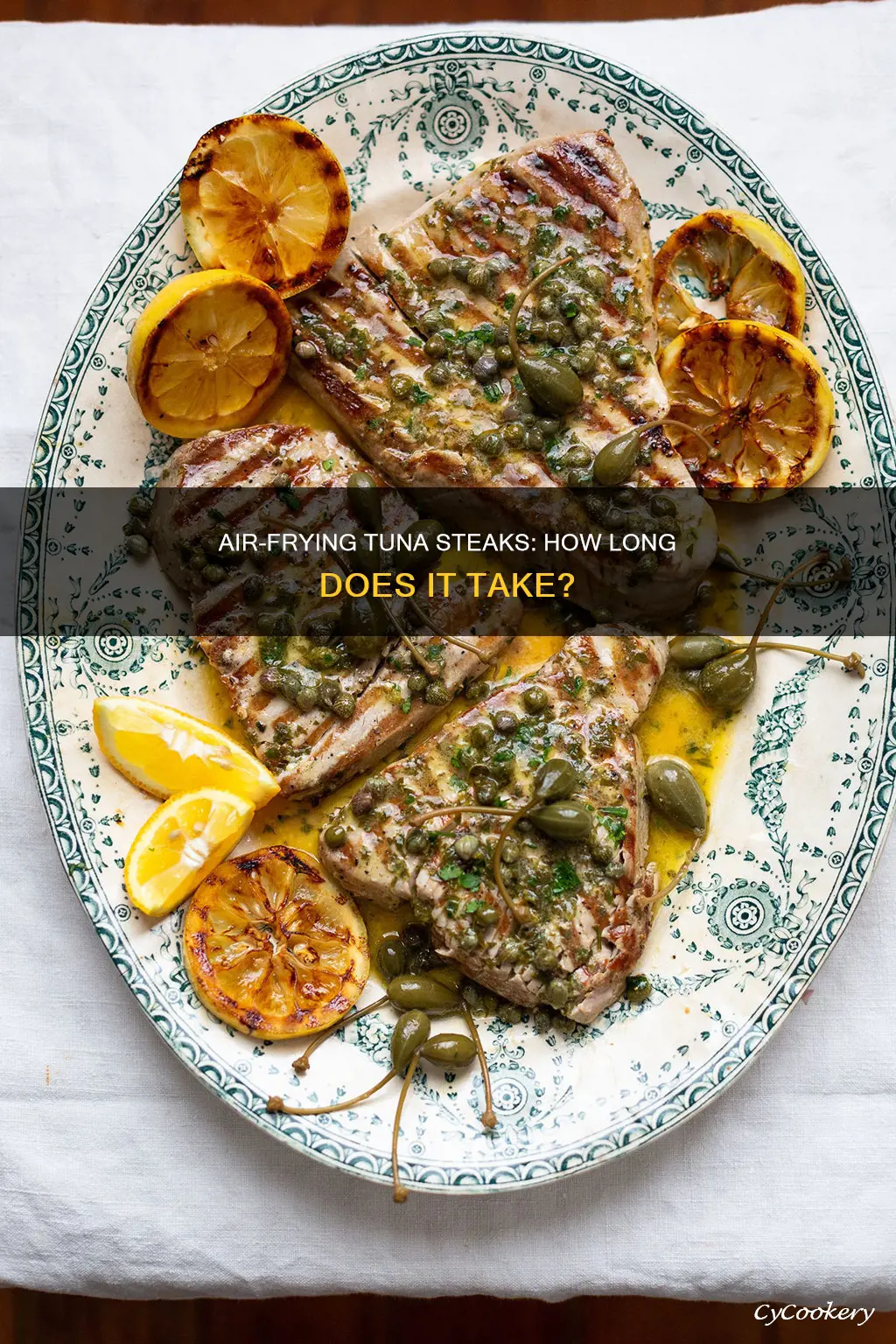 how long do i cook tuna steaks in air fryer