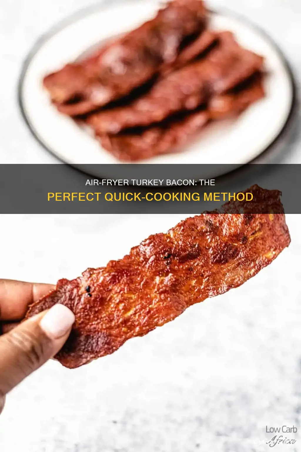 how long do i cook turkey bacon in air fryer