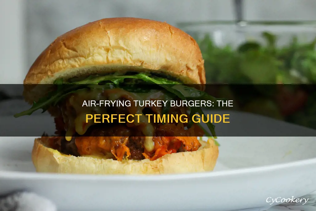 how long do i cook turkey burgers in air fryer
