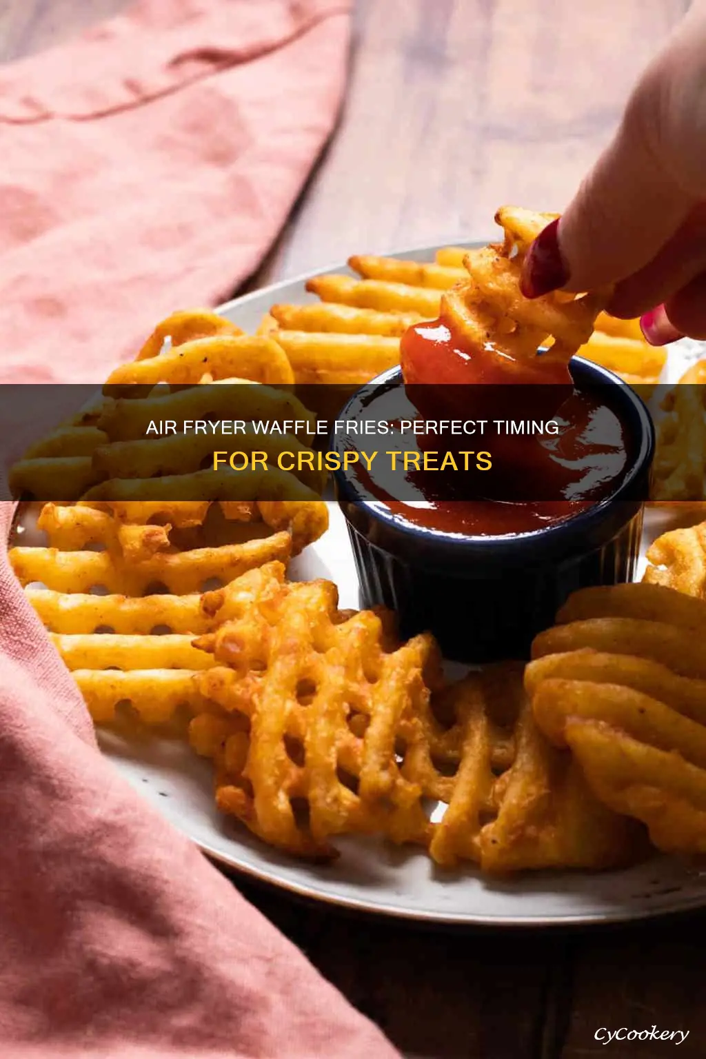 how long do i cook waffle fries in air fryer