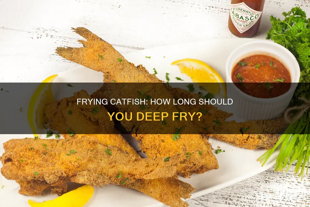 how long do i fry catfish in deep fryer